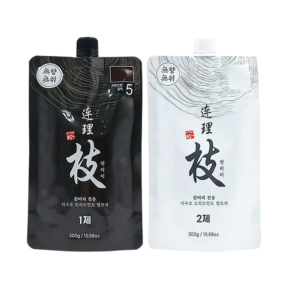 Iljin HASUO Treatment Hair Color (step 1 300g, step 2 300g)